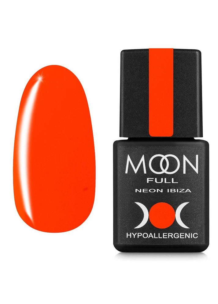 Гельлак Full Neon Ibiza №714 красный, 8 мл. Moon (306547726)