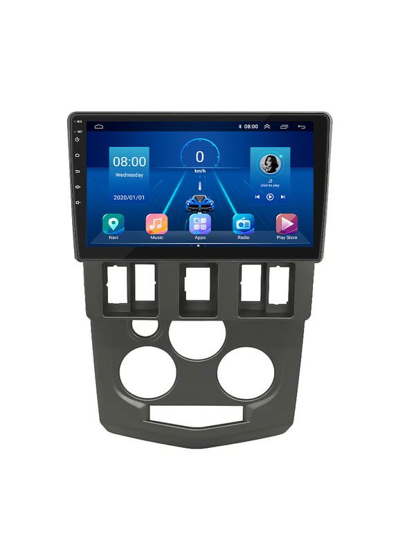 Штатна магнітола 9" для Dacia Logan I 2004-2012 Top 4/32 4G WiFi GPS Дачи 1 шт. Lesko (336194372)