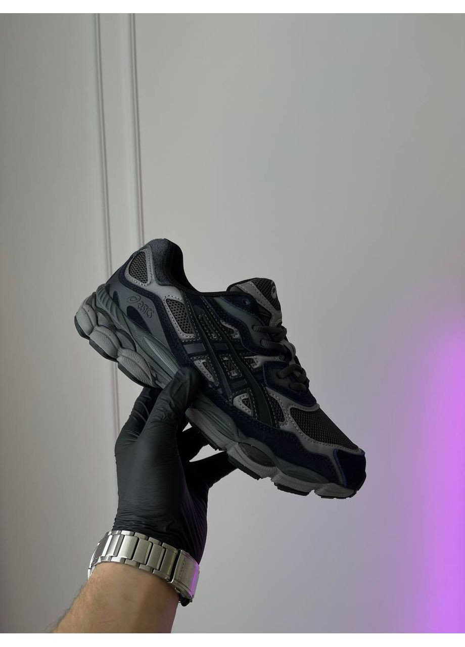 Кросівки жіночі і чоловічі Asics Gel-NYC gray black | Асікс Гель-НЮК сірі чорні No Brand сірі демісезони (362035190)