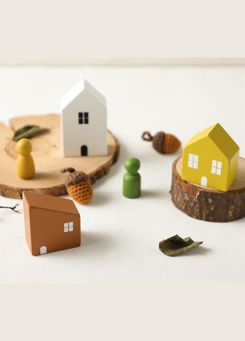 Дерев'яний ігровий набір Лісове містечко Asaki арт. 7229 Різнобарвний No Brand (303723477)