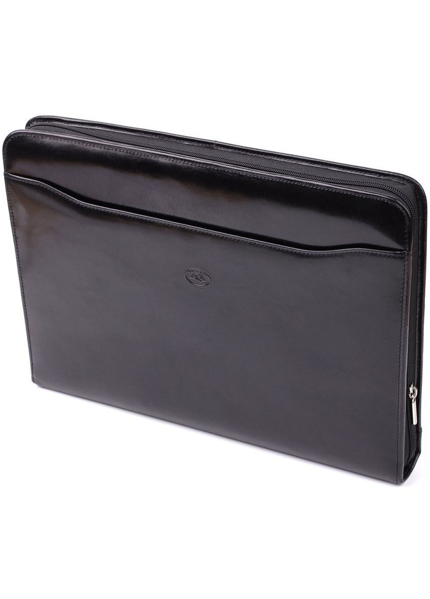 Оригинальная папка с блокнотом из гладкой натуральной кожи 20850_1 (1278L nero) Tony Perotti (362043639)