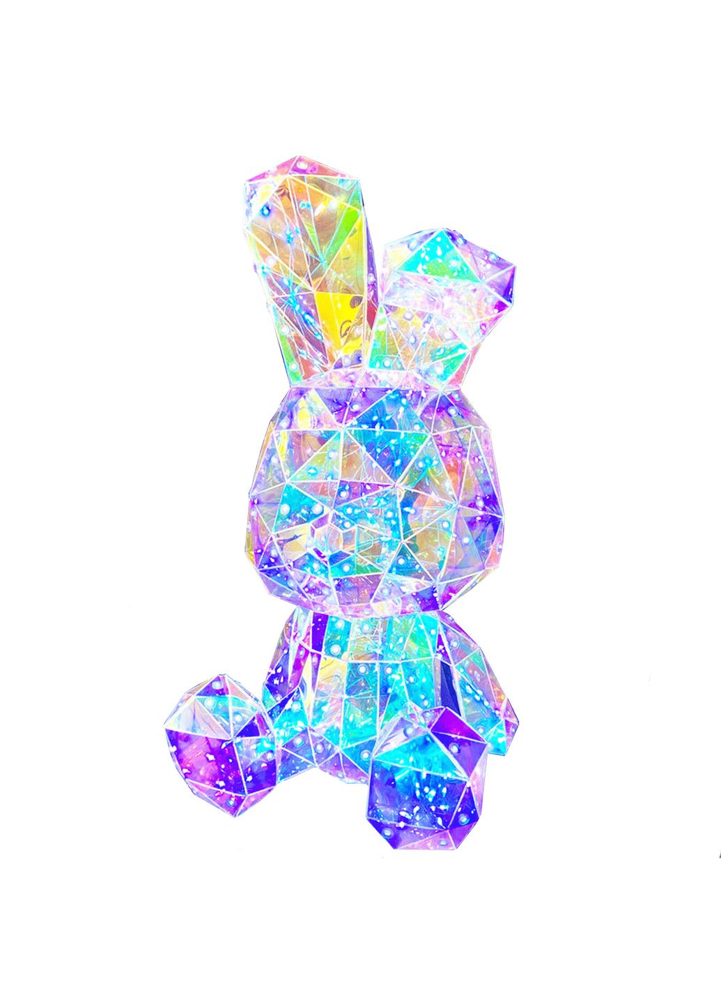 Світлодіодний нічник кролик у подарунковій коробці 30см LP1 Rabbit UFT LP1rabbit (291418222)