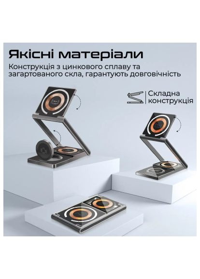 Зарядний пристрій Promate lucidfold-trio (369882934)