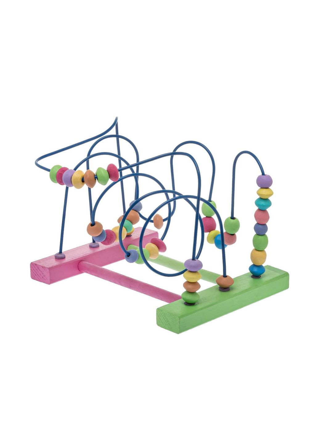 Дерев'яний дитячий пальчиковий лабіринт бізіборд розвиваюча іграшка з бусинками Woodly (360801547)