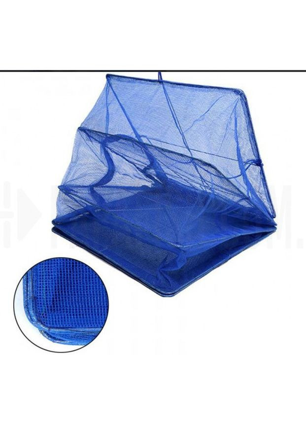 Сітка сушарка складана секційна ярусна для сушіння риби овочів грибів трав 45х45х70 см (CR1) Синя UKC (313109979)