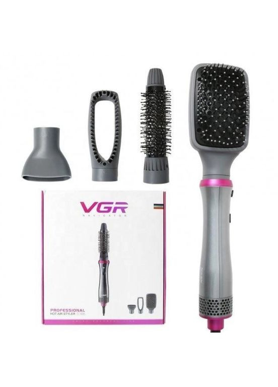 Професійний фен-стайлер для волосся V-408 4в1 700 W / Фен-гребінець VGR (336381379)