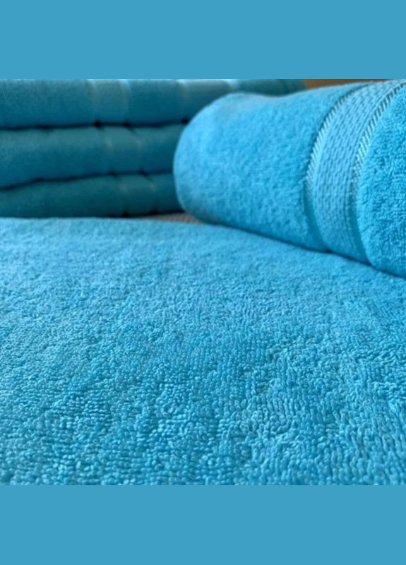 Полотенце махровое — Голубой 50*90 (400 г/м²) Fadolli Ricci голубой