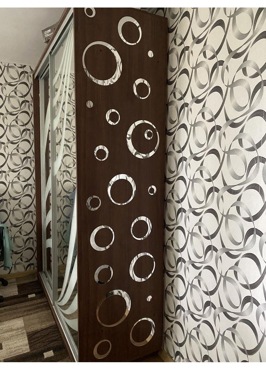 Большие зеркальные наклейки на стену интерьерные самоклеящиеся Орбита 21 шт. Ваша Світлість (366334528)