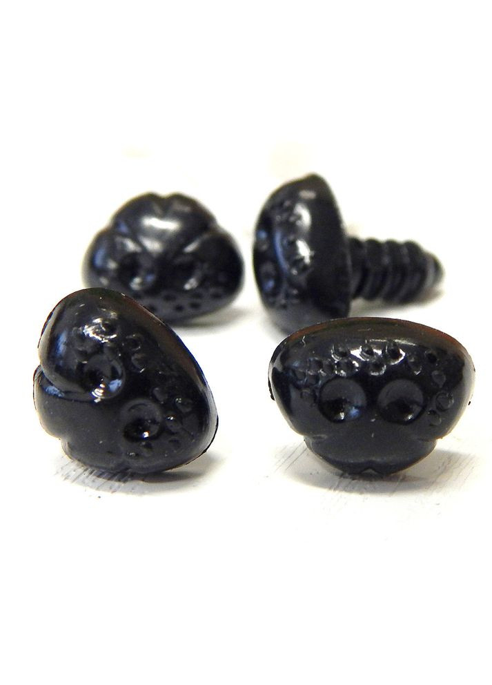 Носик для іграшок реалістичний, безпечний, 12х9 мм, чорний No Brand (340484463)