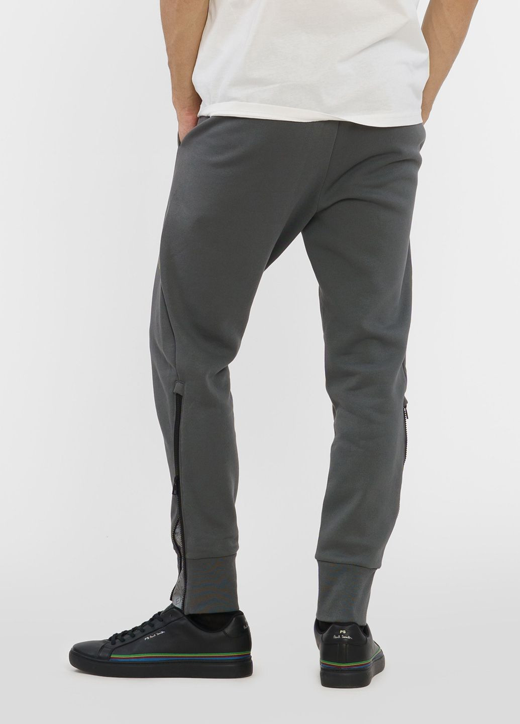 Серые кэжуал зимние брюки EA7