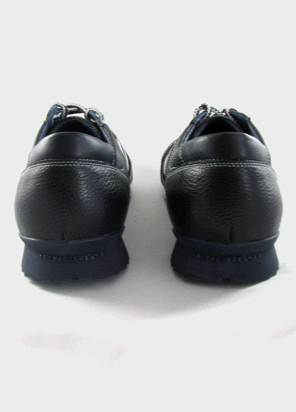 Синій всесезон чоловічі шкіряні кросівки (25.5 см) сині (877) Seboni