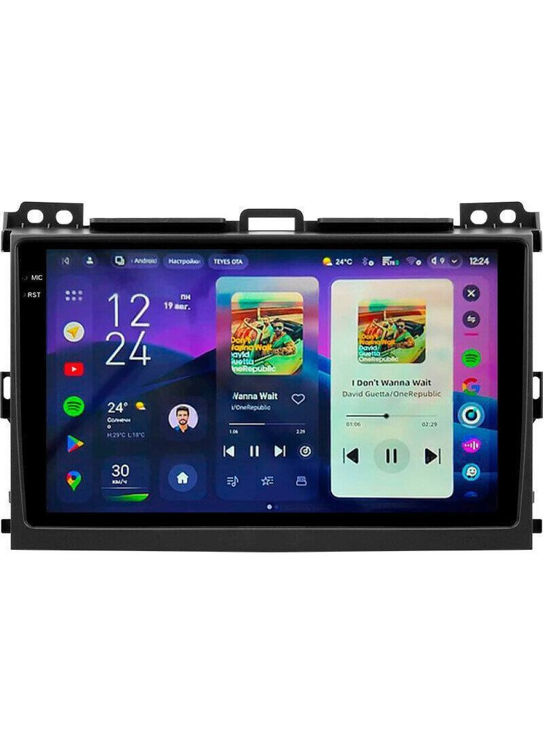 Штатна магнітола CC4 Pro 2K 12+256 Gb Toyota Land Cruiser Prado 120 3 III Lexus GX470 GX 470 J120 2002-2009 (F1) (B) Teyes (378947938)