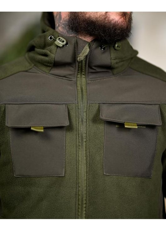 Тактическая мужская теплая флисовка олива No Brand (369000027)