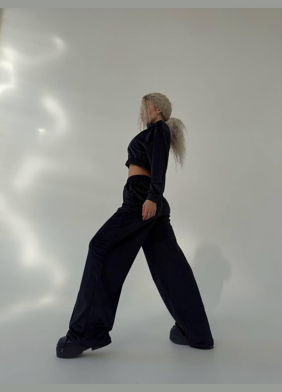 Костюм женский - тройка, состоящий из кофты укроп без капюшона на молнии, брюк и топа JUGO Ruby № 1155 (303775396)