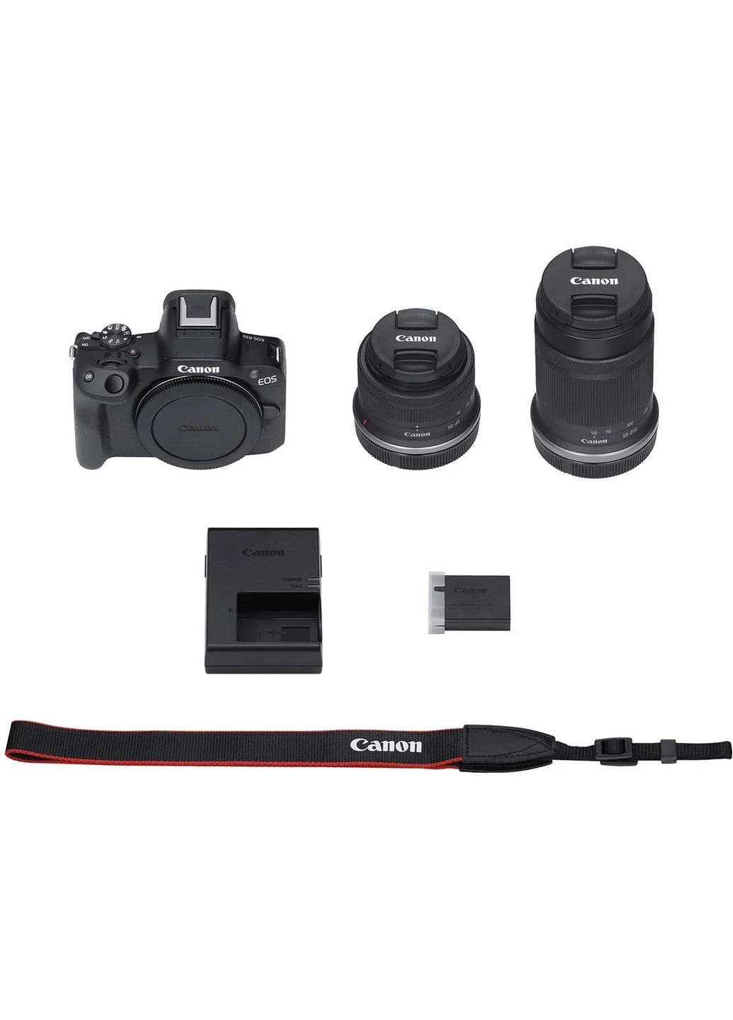 Цифровий фотоапарат EOS R50 RF-S 18-45 IS STM + RF-S 55-210 IS STM Black (5811C034) Canon (390936107)