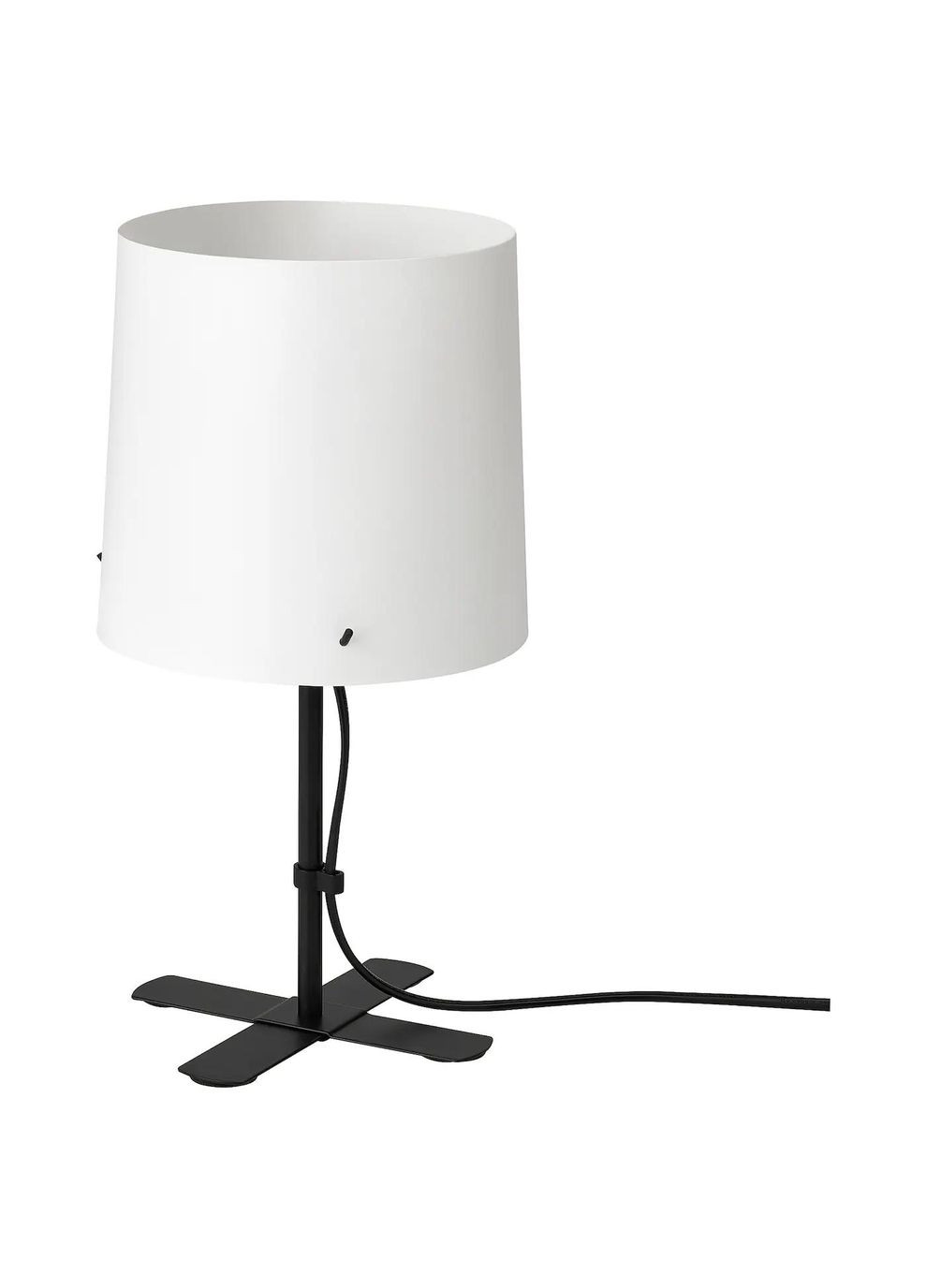 Настільна лампа ІКЕА BARLAST 31 см чорний білий (00504557) IKEA (271119834)