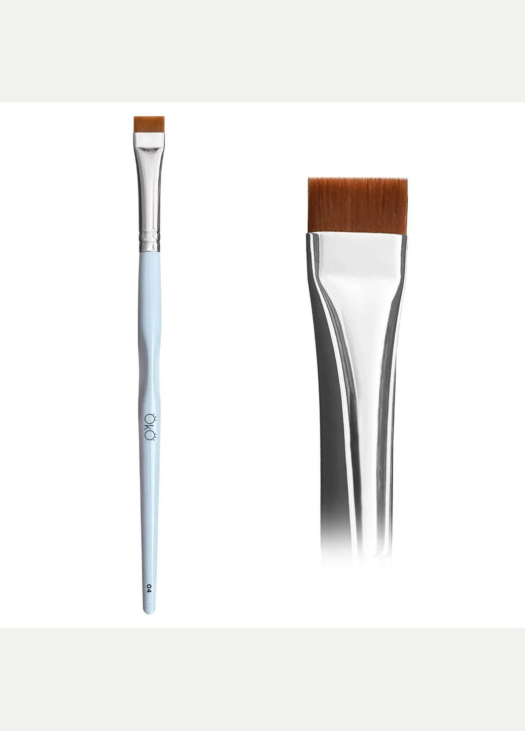 Кисточка прямая для ресниц и бровей 04 OkO (315016242)