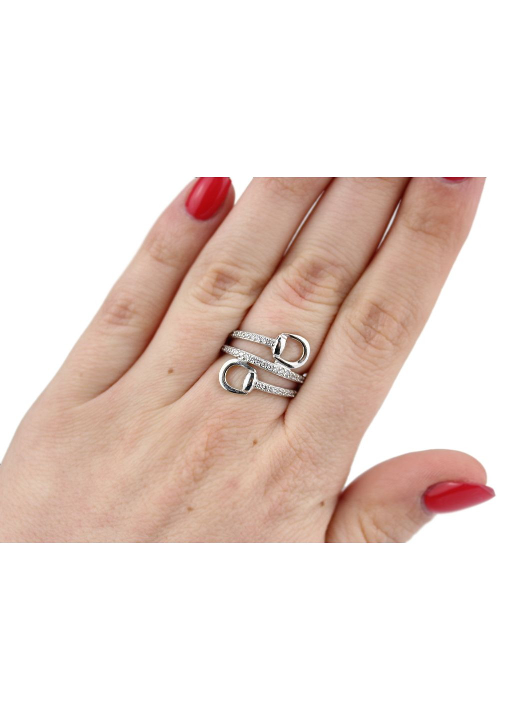 Кільце срібне з цирконієм Грона 1621/1р, розмір, 17 розмір No Brand (316398089)