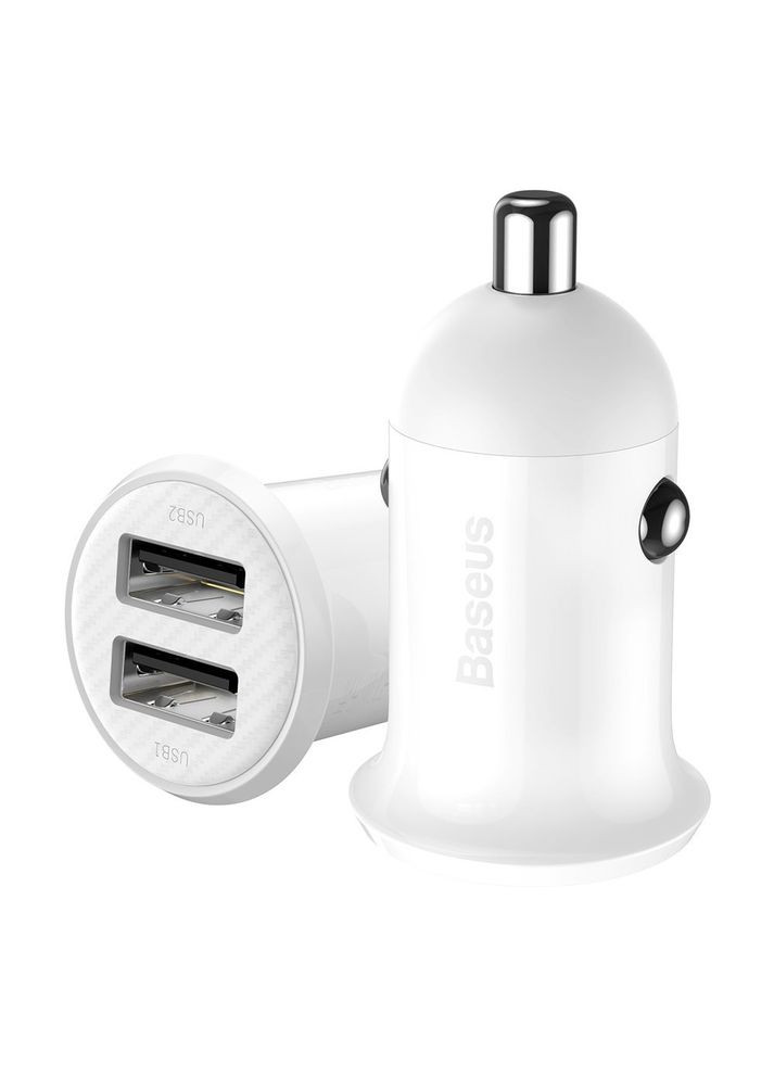 Автомобильное зарядное устройство для Grain Pro 4.8A 2USB White (CCALLP-02) Baseus (336956695)
