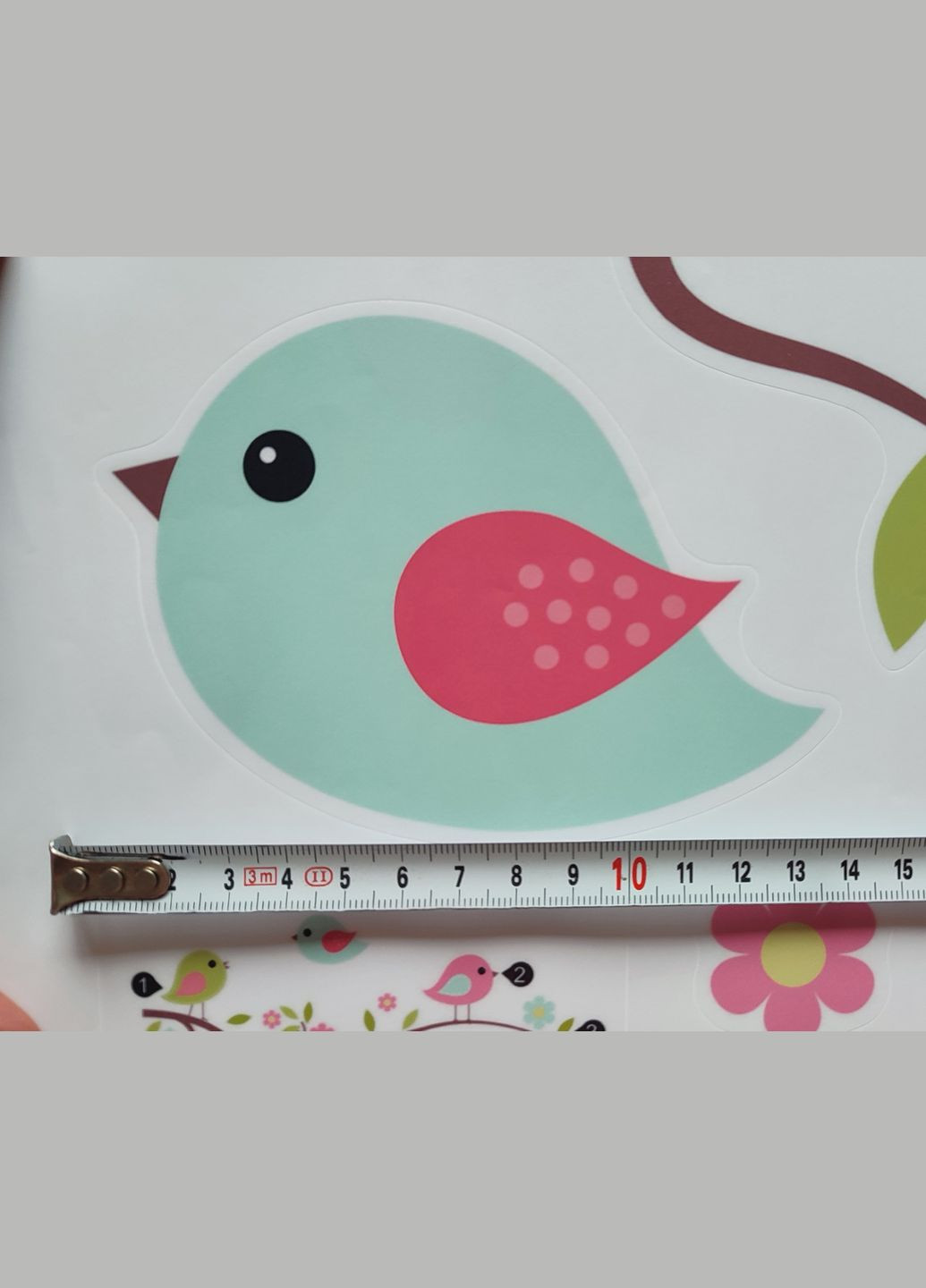 Наклейка на стену Pretty birds Птички возле домика (лист 40 х 60 см) Б773 BRUP (302241717)