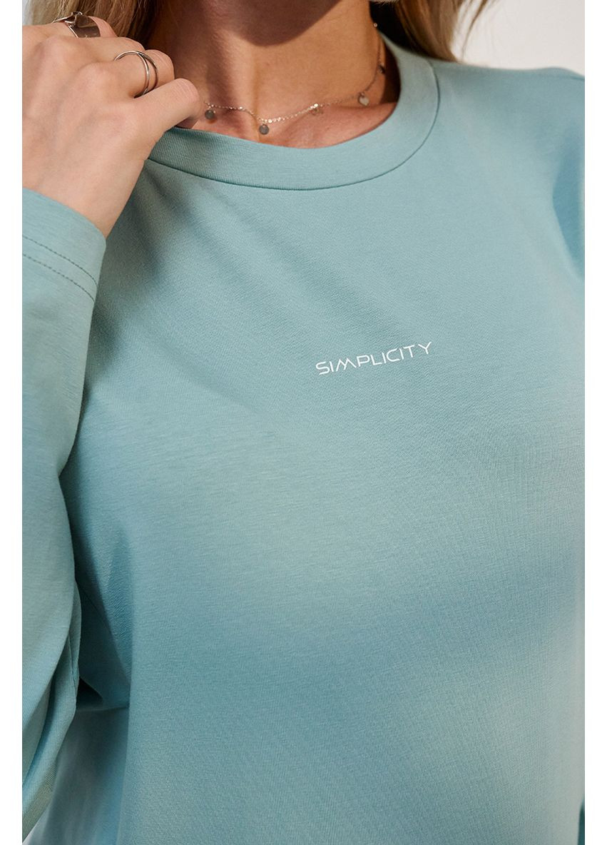 Трикотажний лонгслів для вагітних та годуючих кольору полин Юла мама (352539053)