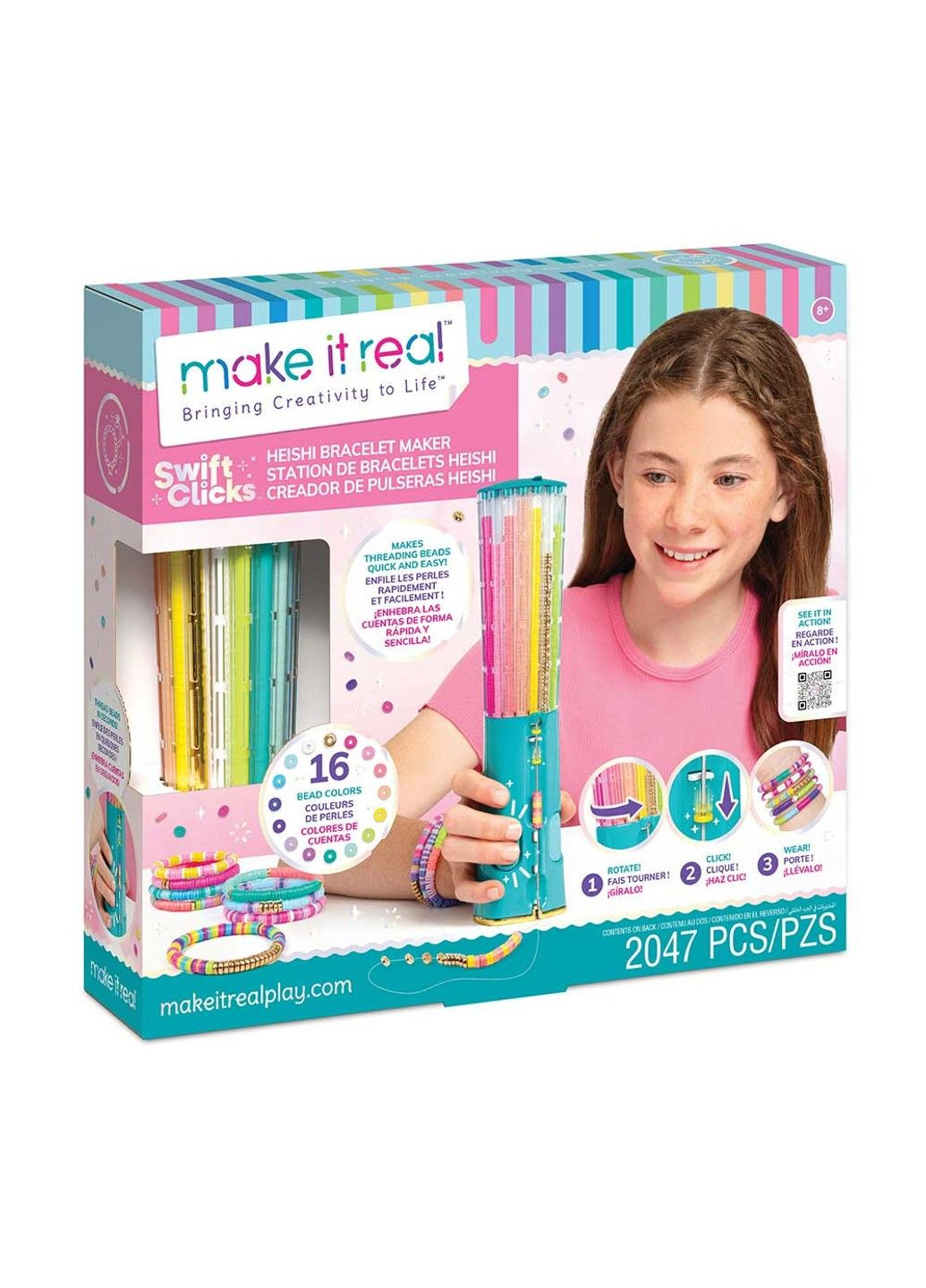 : Набор для создания браслетов Хейши с машинкой «Быстро нажимай» Make it Real (331299801)