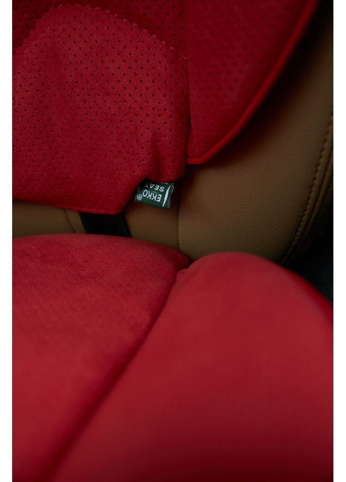 Топовий комплект з натуральної алькантари Ekkoseat 3. Червоний. AV-123AL-501 Ekko Seat (353718925)