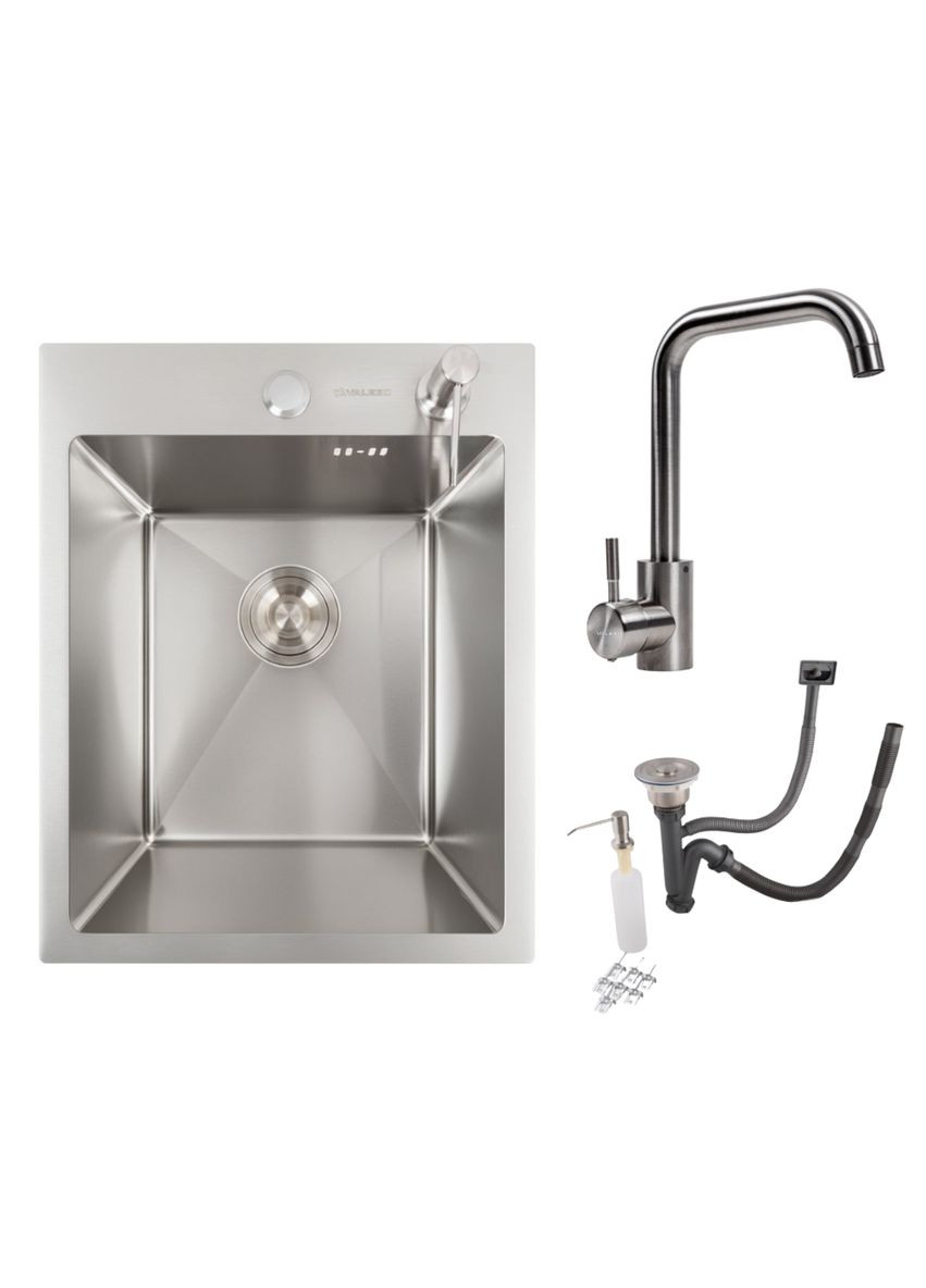 Комплект для кухни: Мойка Handmade (40x50 см) + Смеситель NS02A Valeso (346267282)