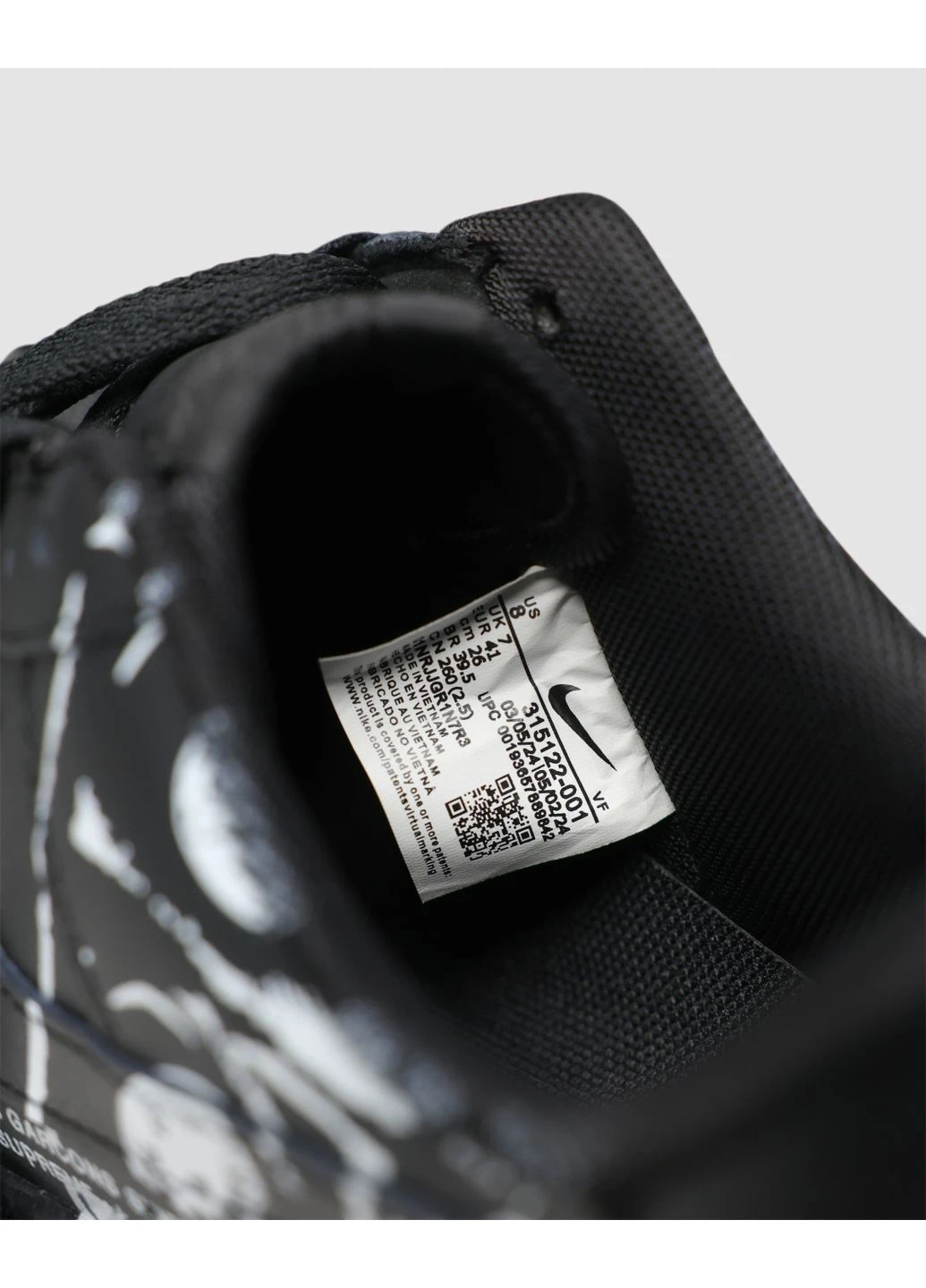 Черные демисезонные кроссовки мужские nike air force 1 low х comme des garçons supreme black найк аир форс 1 черные No Brand