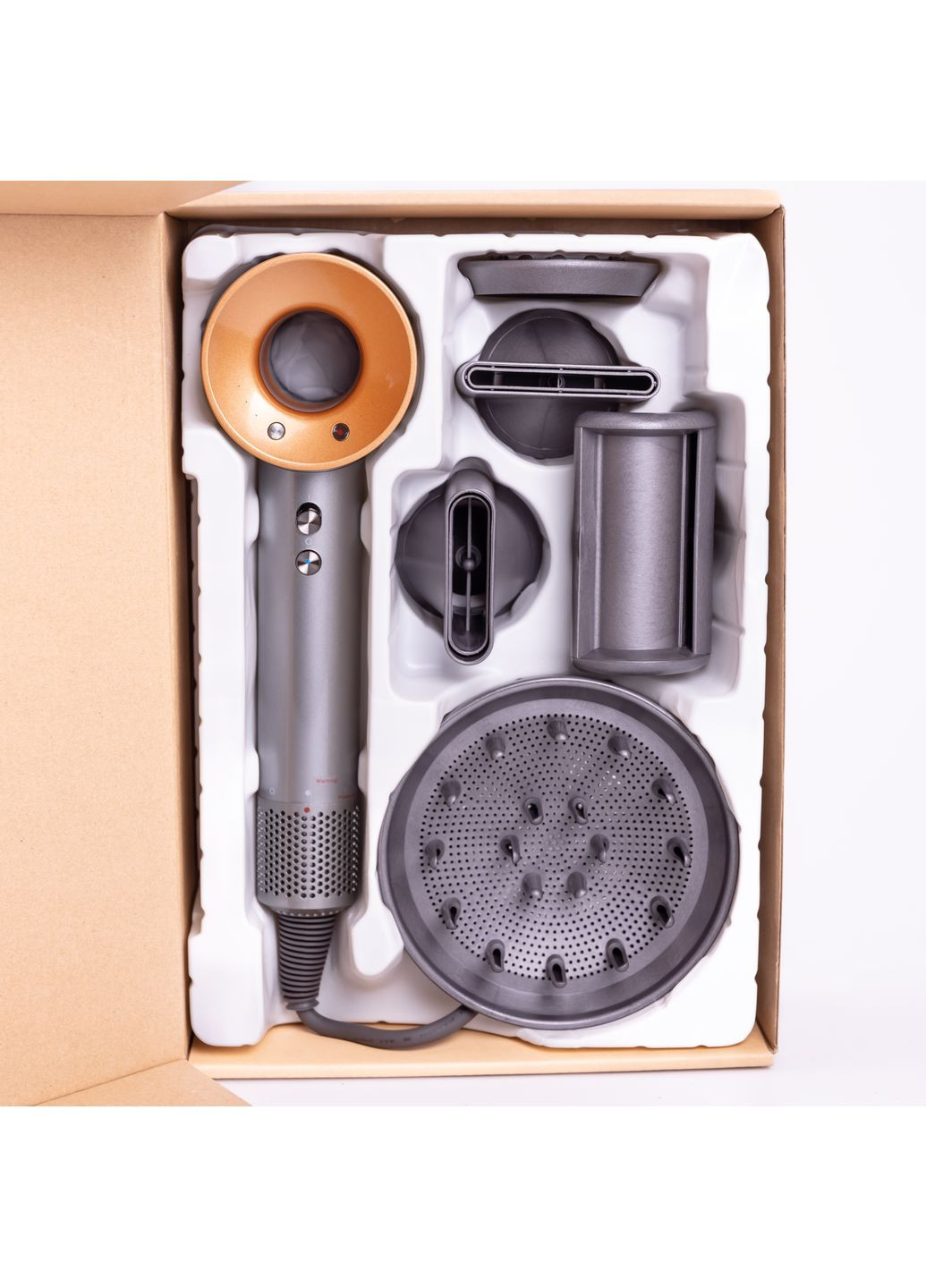 Фэн стайлер для волос 5 в 1 Supersonic Premium 1600 Вт 5 насадок, золото Energy MAX (362474108)