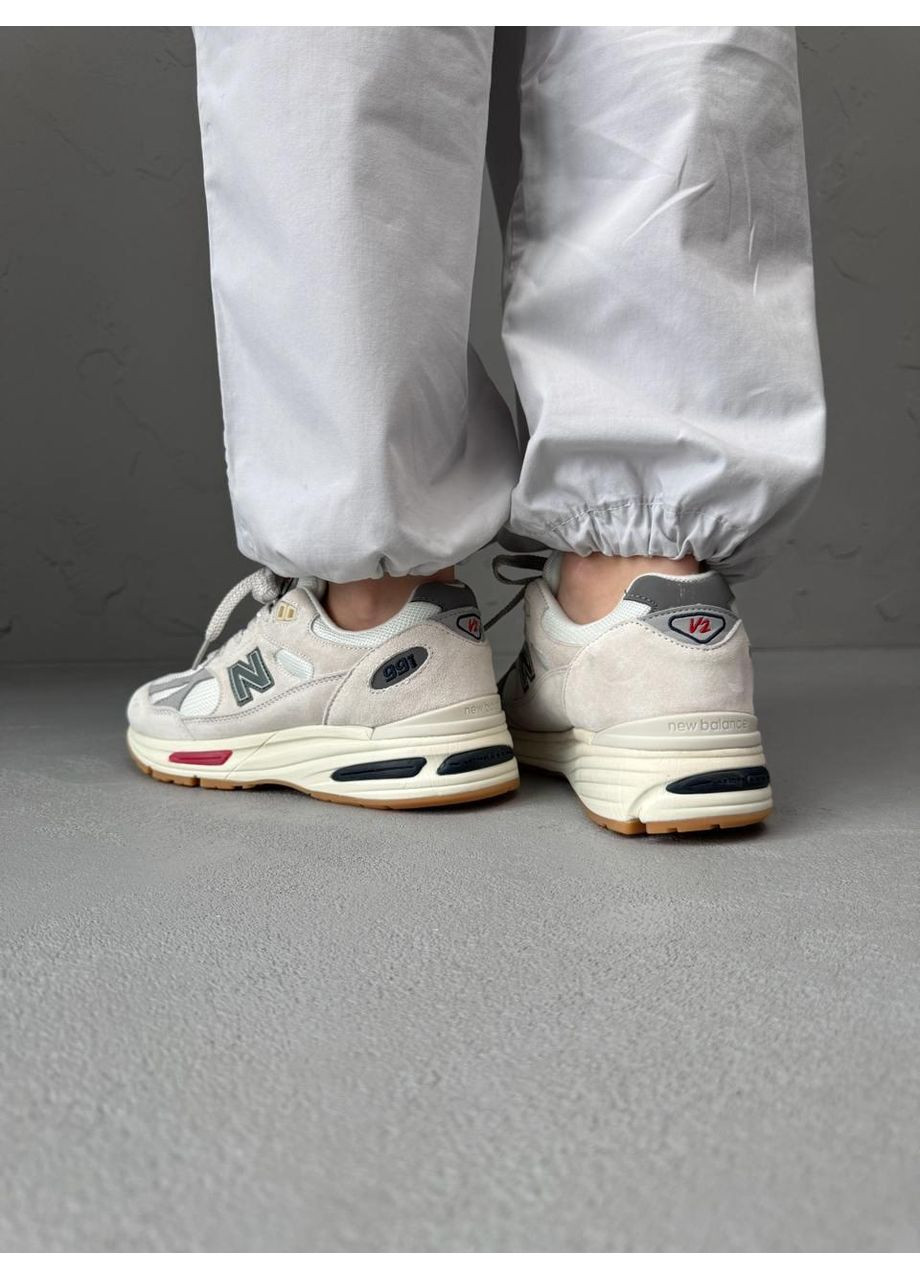 КРОСІВКИ ЖІНОЧІ NEW BALANCE 991 BEIGE GREY НЬЮ БЕЛАНС 991 No Brand сірі демісезони (368868684)