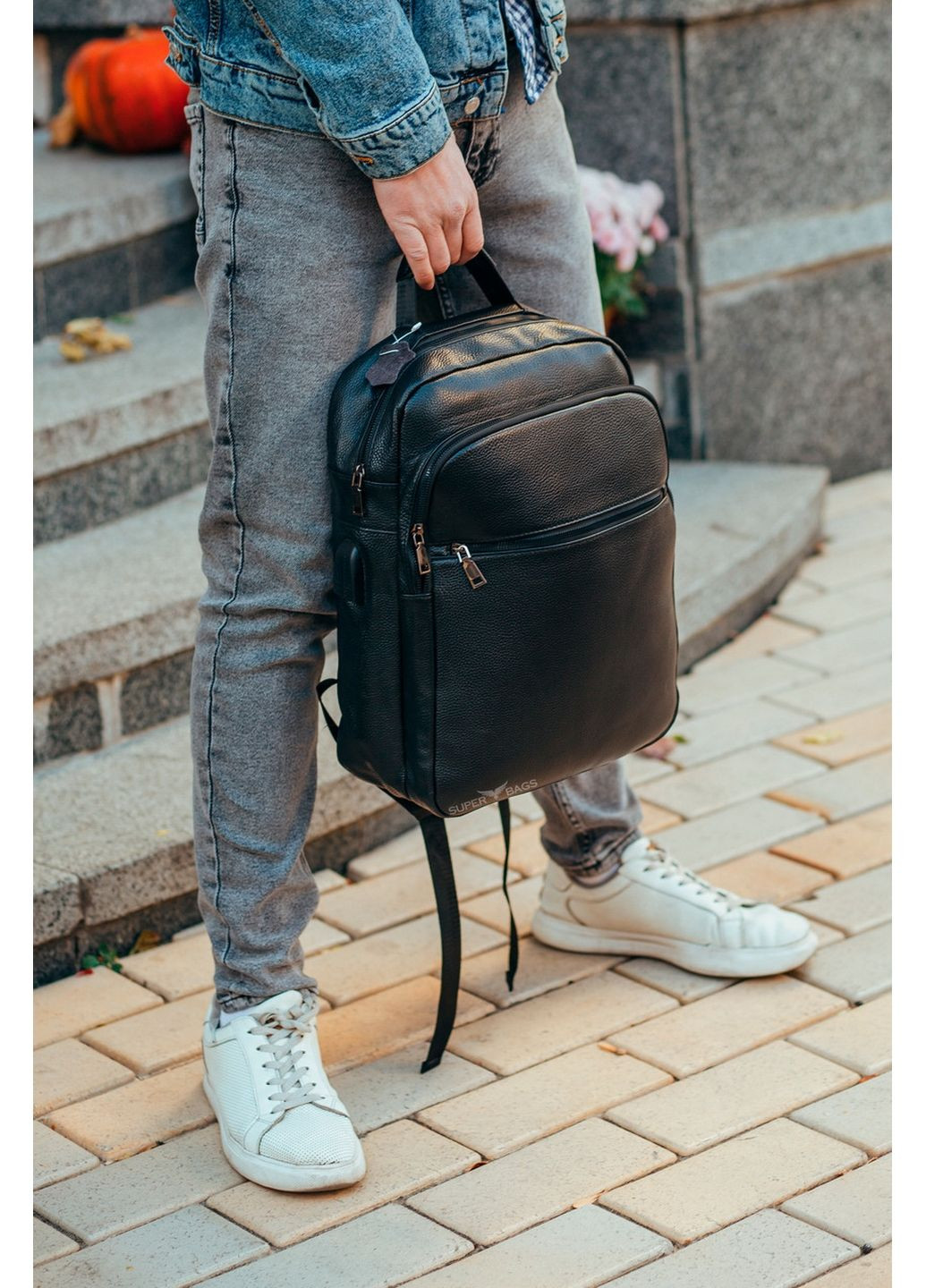 Кожаный мужской рюкзак Tiding Bag (289200865)