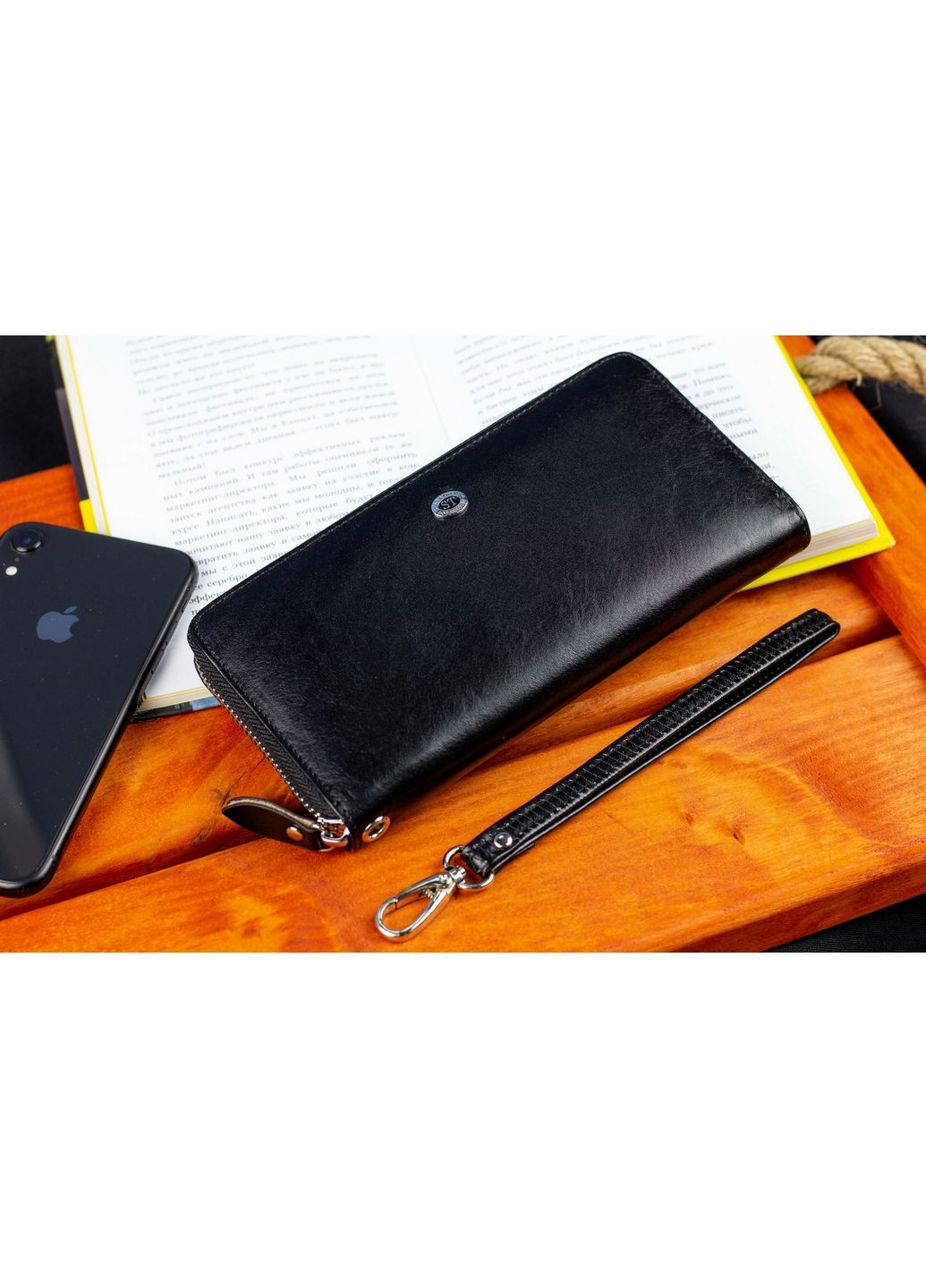Мужской кожаный клатч 10х2,5х19 см st leather (289459108)