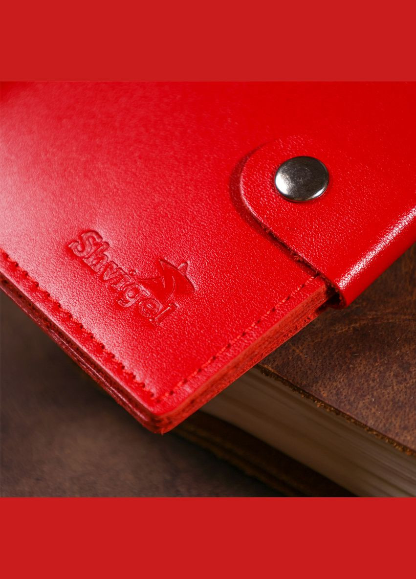 Женский кошелек из натуральной кожи 16223 Красный Shvigel (306881907)