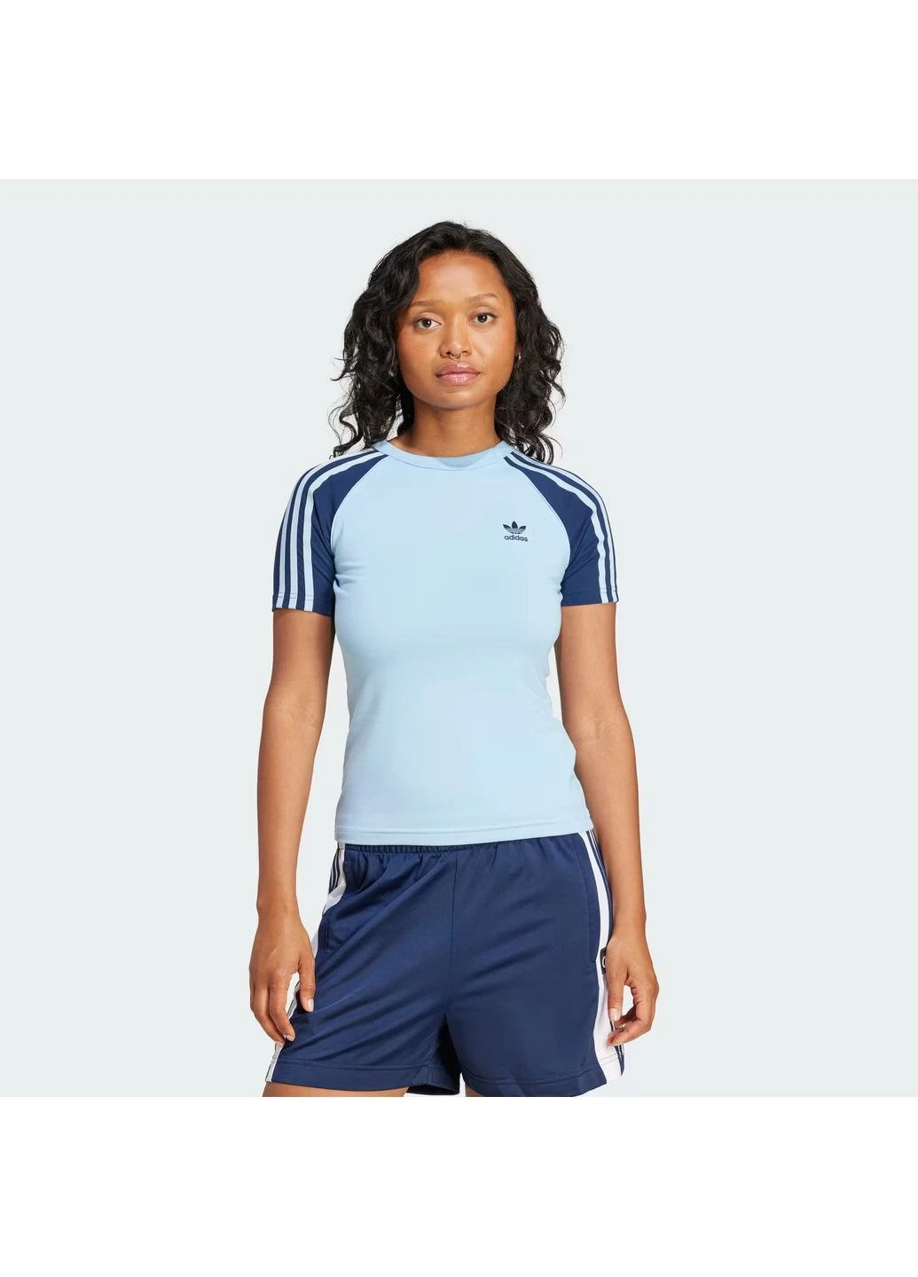 Футболка Adicolor 3-Stripes Light Blue JD0836 adidas - (399369041)