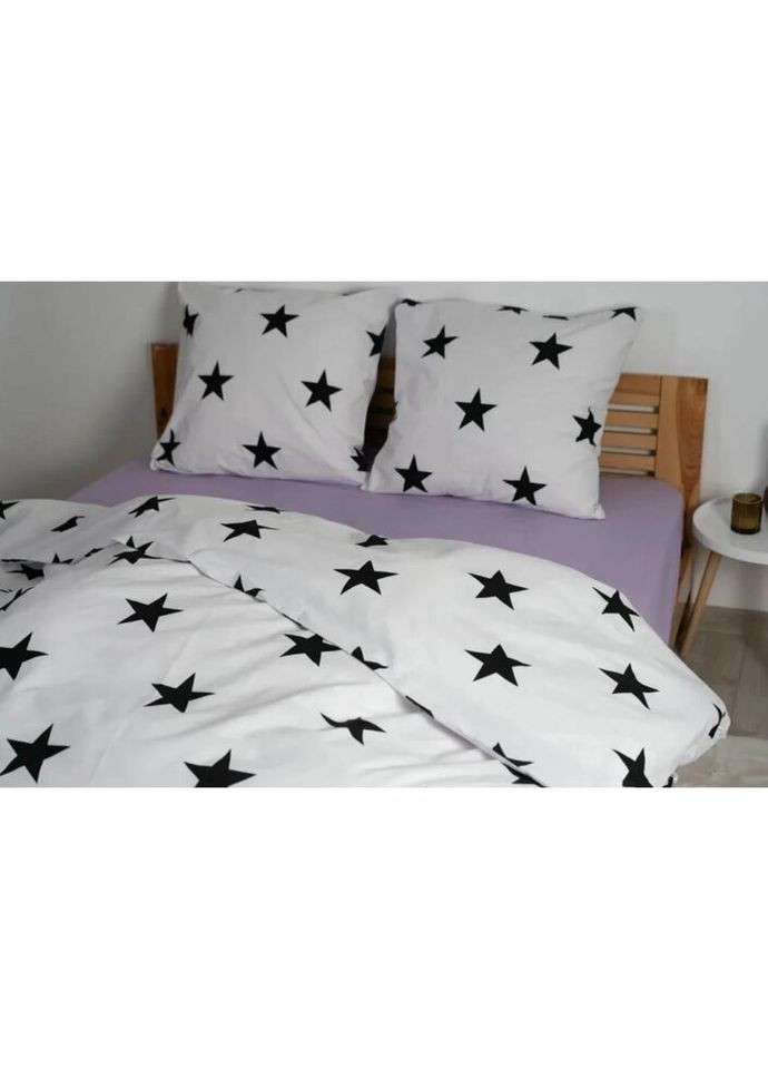 Простирадло-чохол на гумці євро Натхнення 2-04019-26856 200х200 см блакитна ТЕП (327791089)