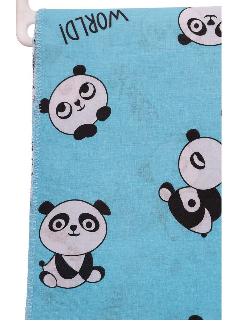 Пеленка хлопчатобумажная с пандами 110*85 см бирюзовая (51913) BABYKROHA (315423935)