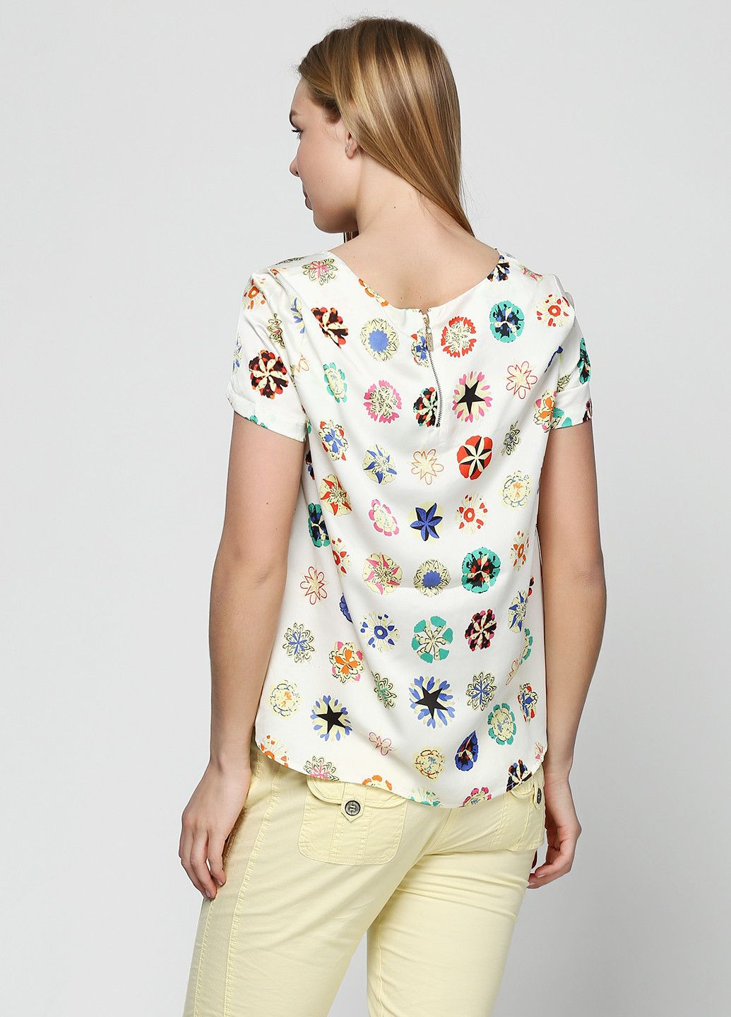 Молочна блуза синій Axel