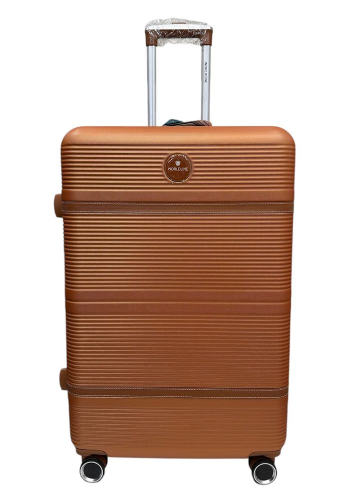 Чемодан большой L Worldline 629 ABS-пластик Оранжевый AIRTEX (369446434)