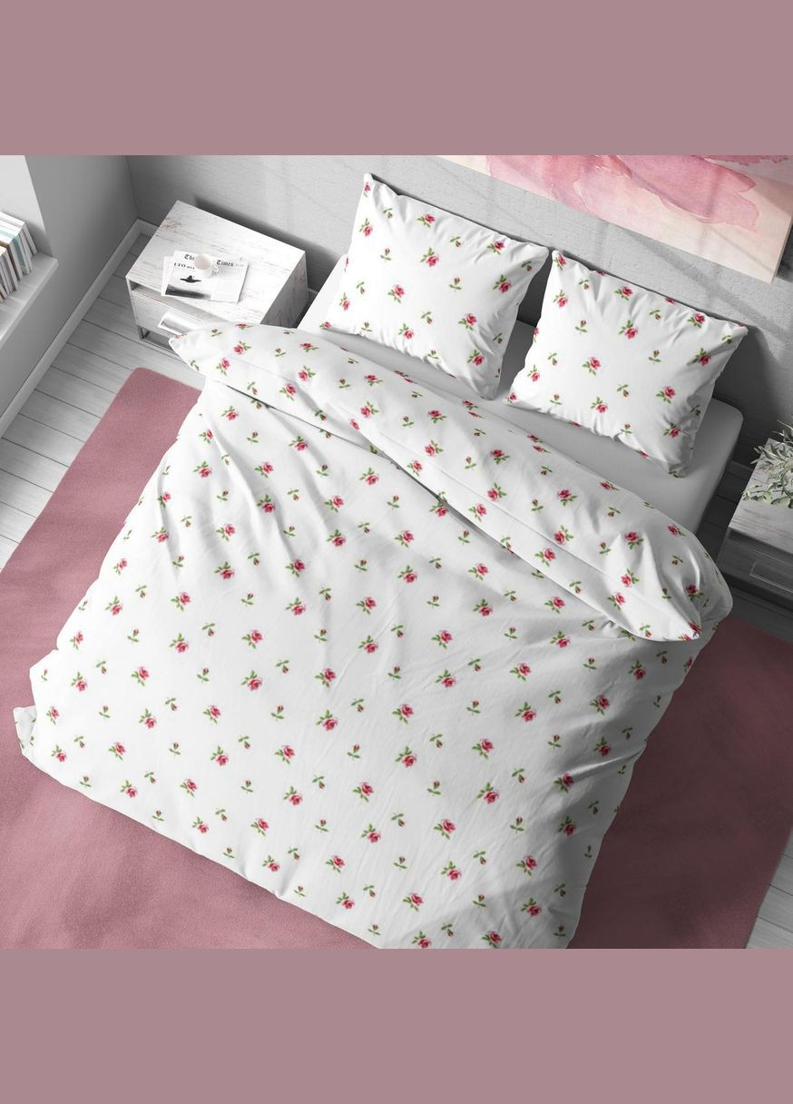 Постільна білизна " ", Полісатин, Білий з принтом, Полторопальний P-0163 Lelit (308071767)