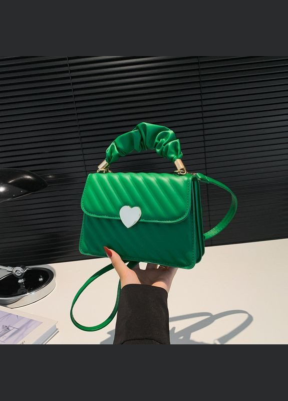 Женская сумка 6557 кросс-боди зеленая No Brand (306709474)