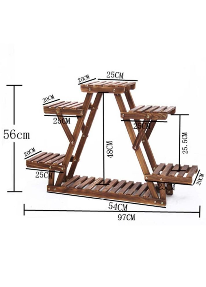 Підставка для квітів з дерева Тулуза на коліщатках мокко (ЦВТ-101710) No Brand (328224864)