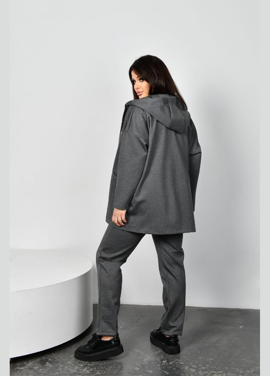 Жіночий прогулянковий костюм колір сірий р.52 449407 New Trend (282928037)