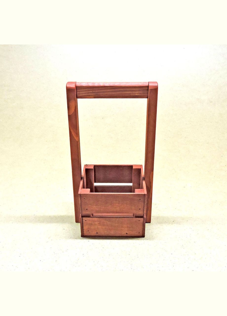 Подарунковий кошик з дерева Шервуд 12х12 корал (ПДК-0021114) No Brand (328910530)