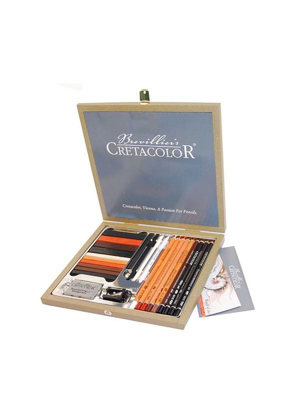 Набор карандашей для рисунка Passion Box 25 предметов деревянный пенал (907140041) No Brand (342751154)