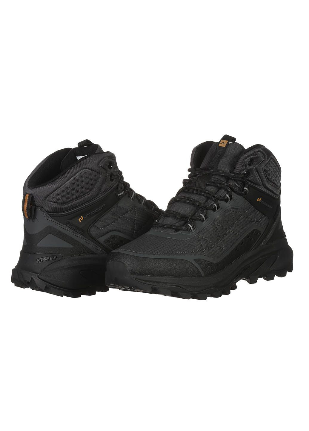 Сірі Зимовий чоловічі кросівки з текстилю a2586-2c Baas