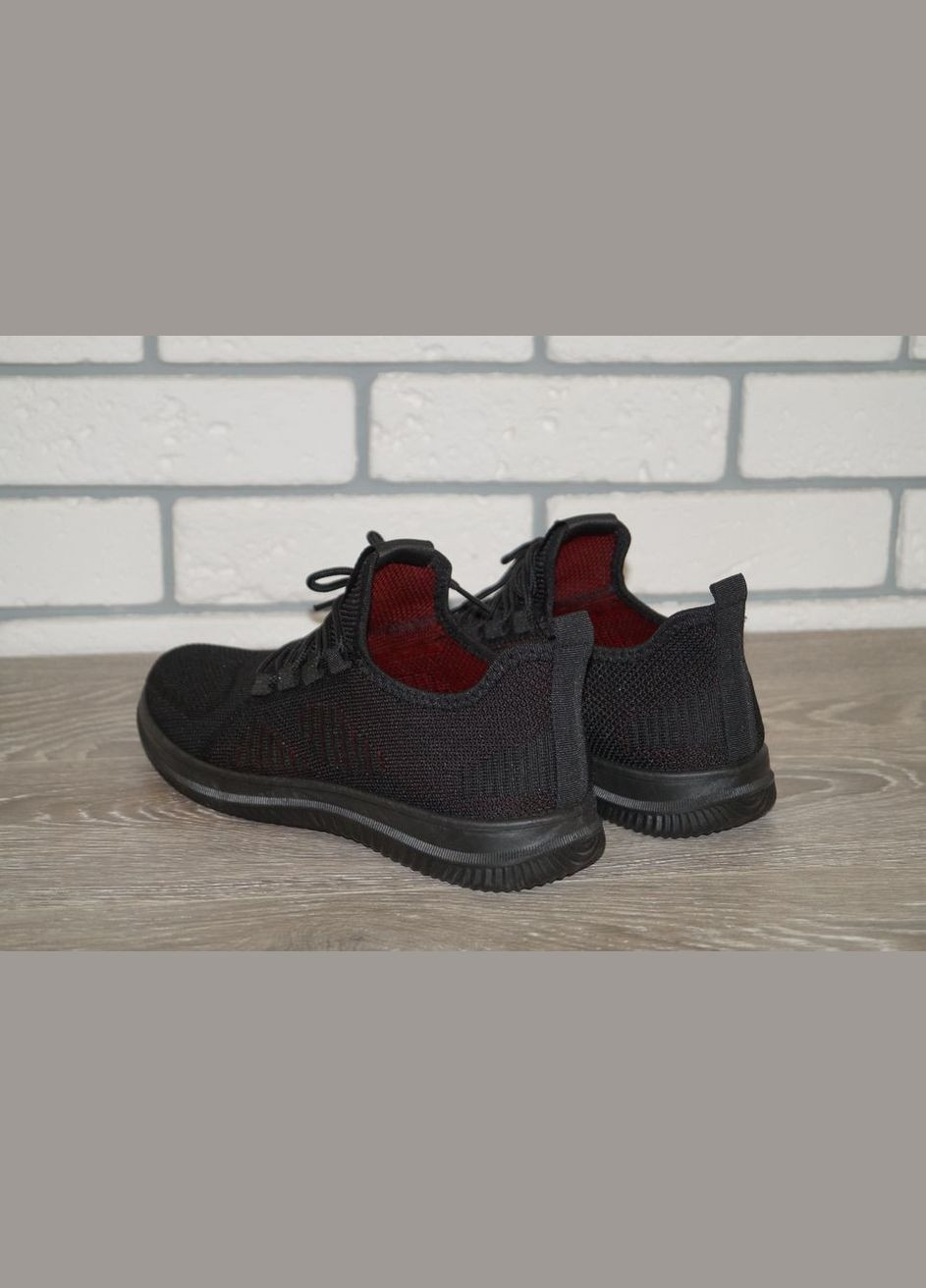 Чорні Осінні кросівки чоловічі текстильні чорні MaiNelin