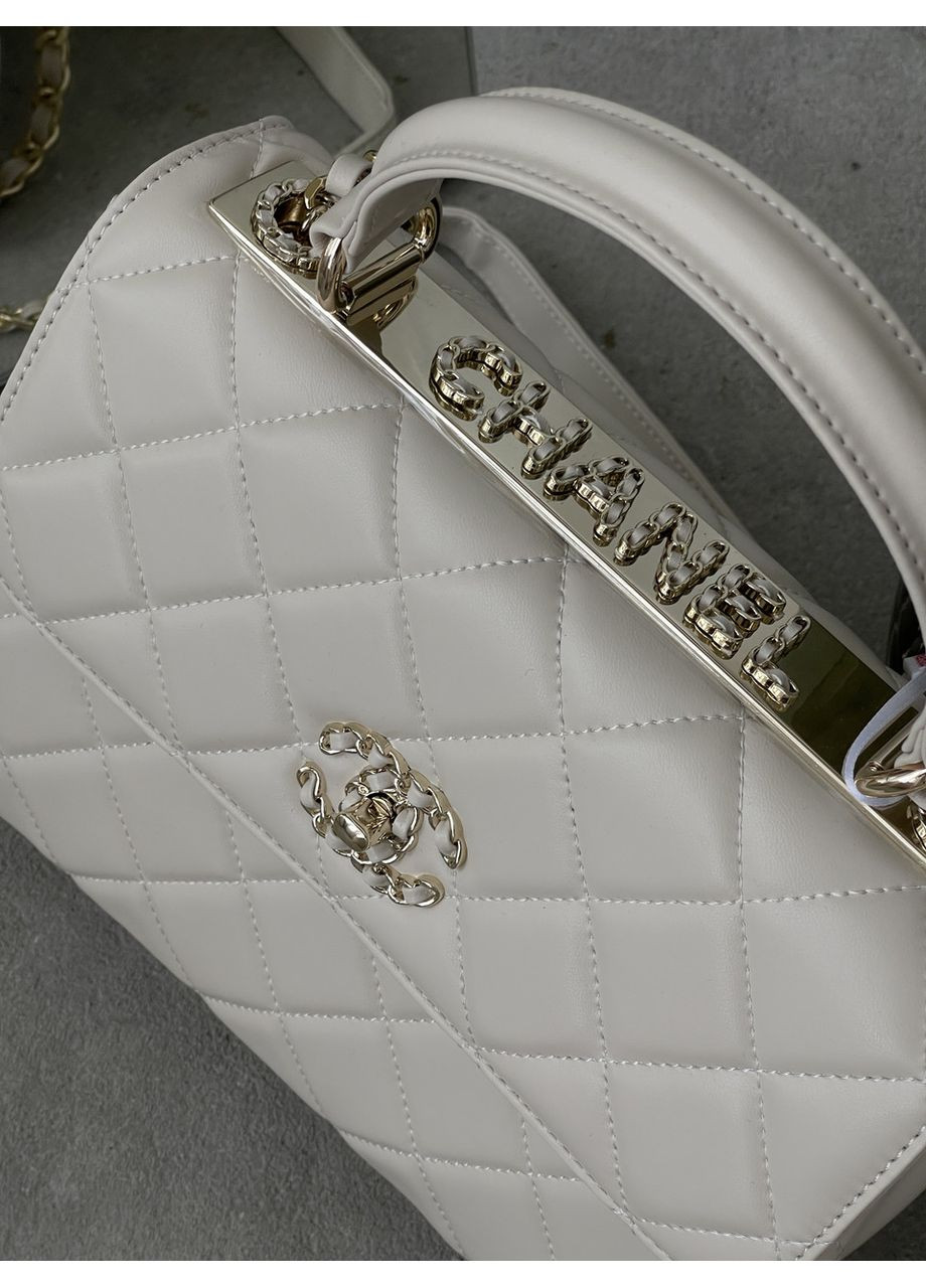 Сумка жіноча Trendy CC Lambskin Prem молочний No Brand (369935681)