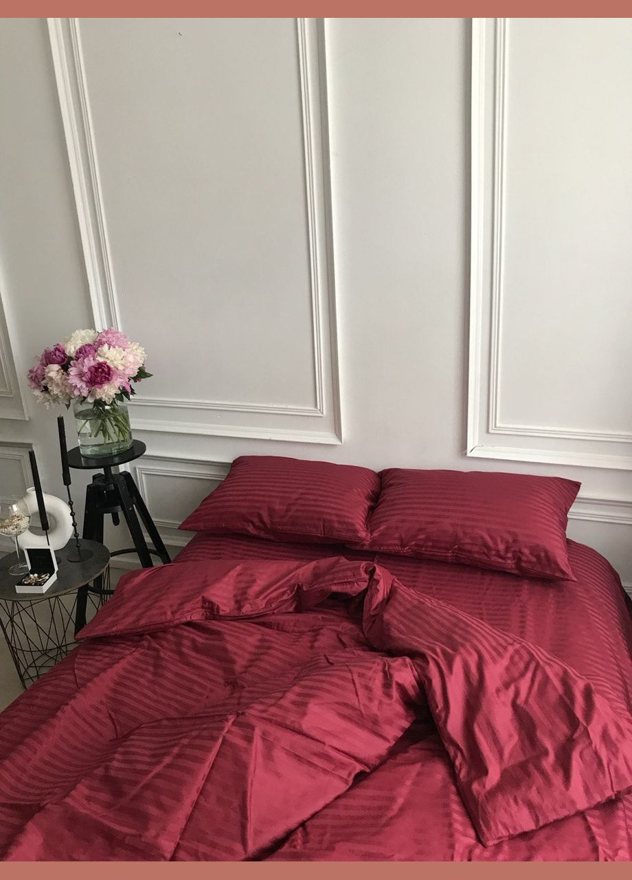 Комплект постільної білизни Страйп-сатин Півтораспальний розмір Sleep Universe (333694822)