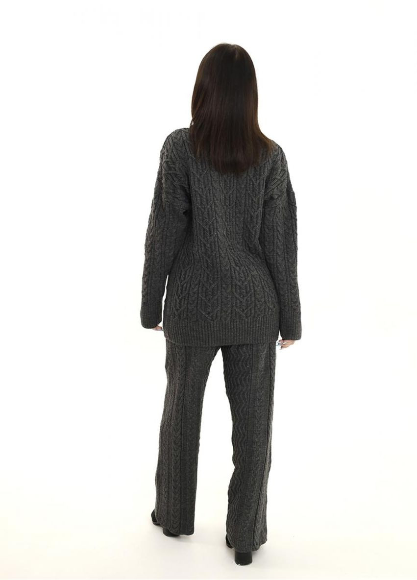 Жіночі в'язані штани вільного крою з високою посадкою ARTKNIT (ak33258p) Art Knit (334893224)